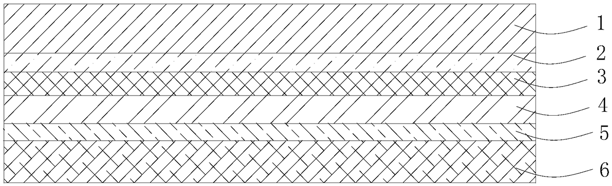 Novel FPC composite electromagnetic shielding film and preparation method thereof