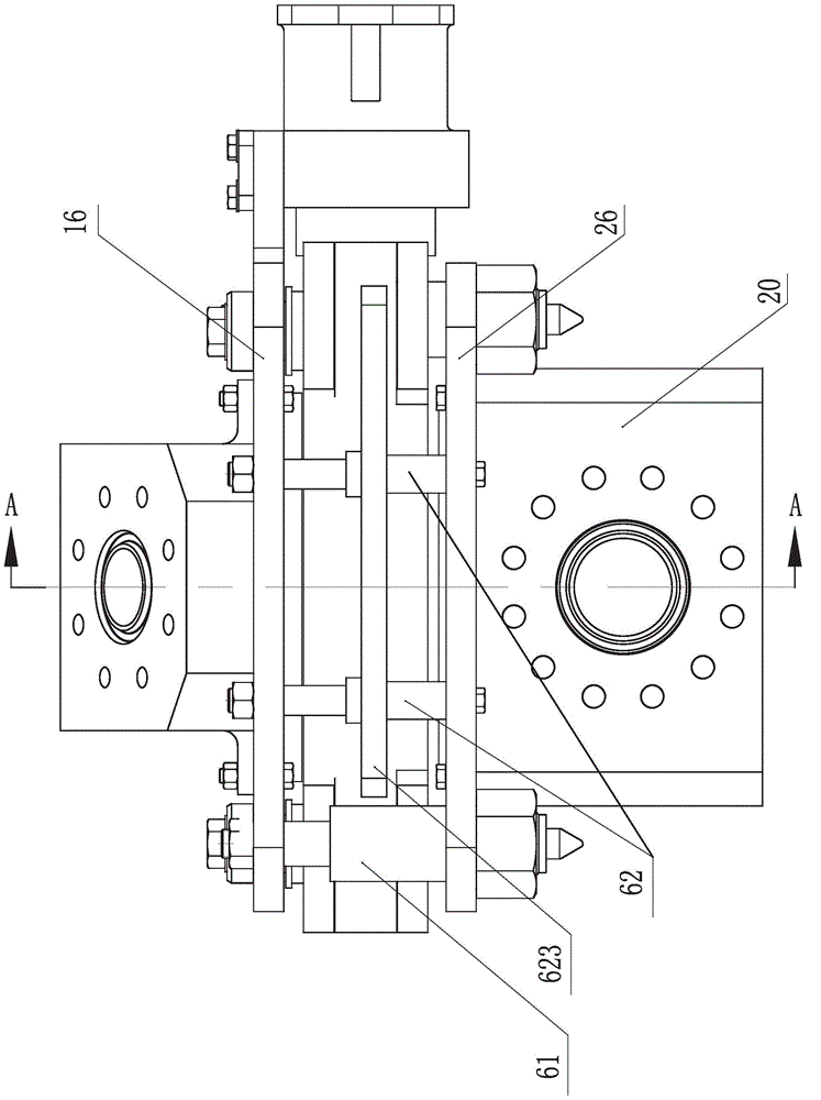 Mechanical control underwater double pipe butt joint locking device