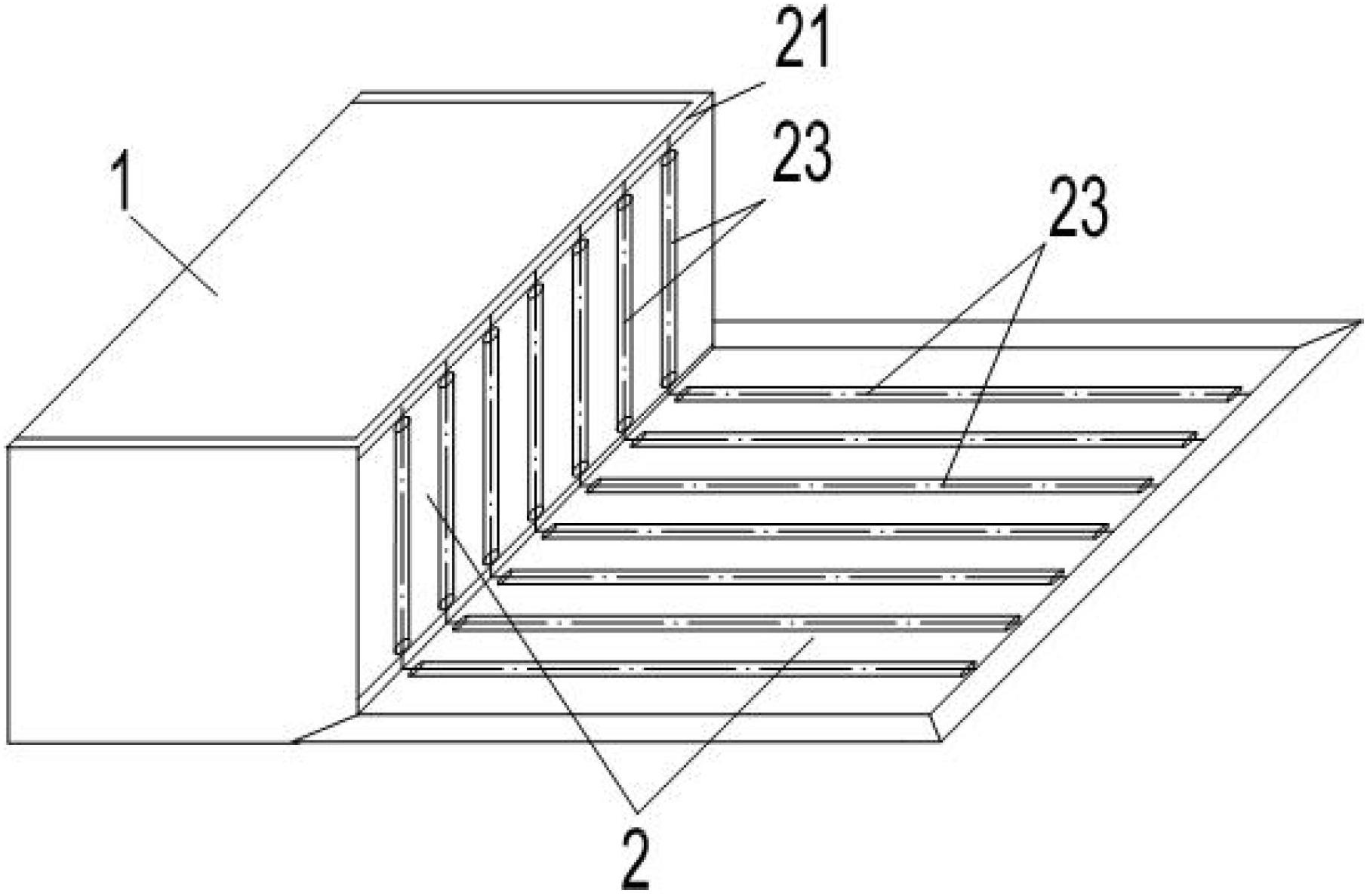 Simple sliding grid anti-blocking gully