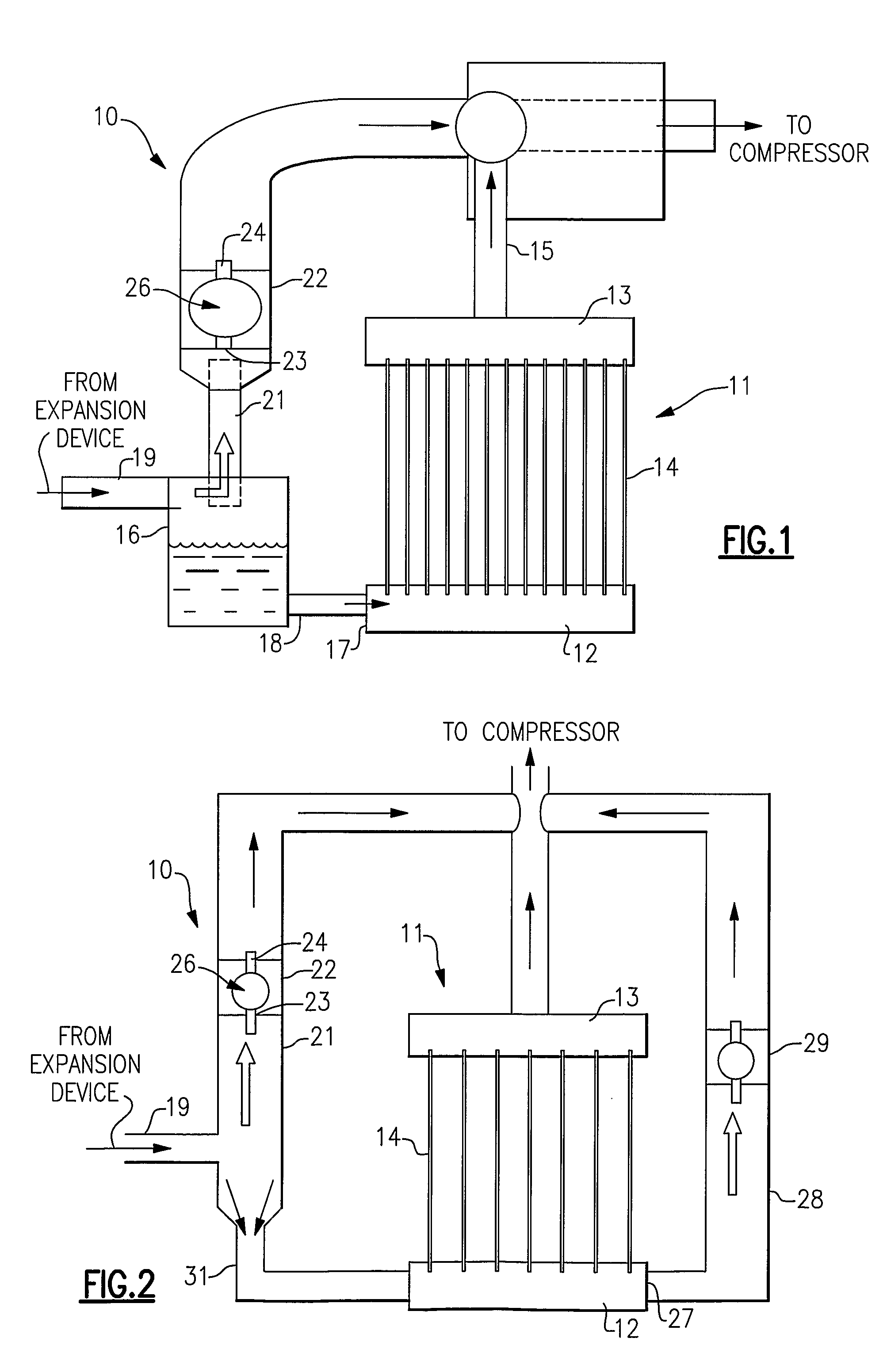 Liquid-Vapor Separator For A Minichannel Heat Exchanger