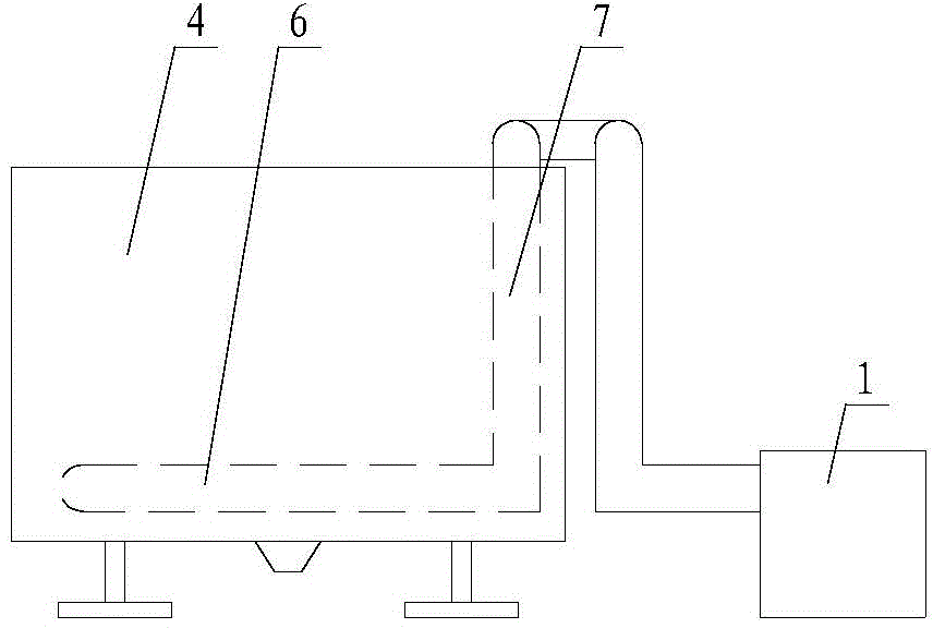 Rubber sheet cooling production device