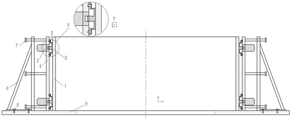 High-energy acoustic beam regulation and control device for residual stress of annular workpiece