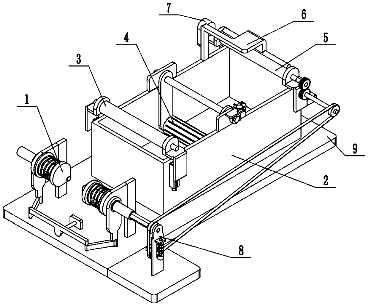 Textile printing and dyeing device