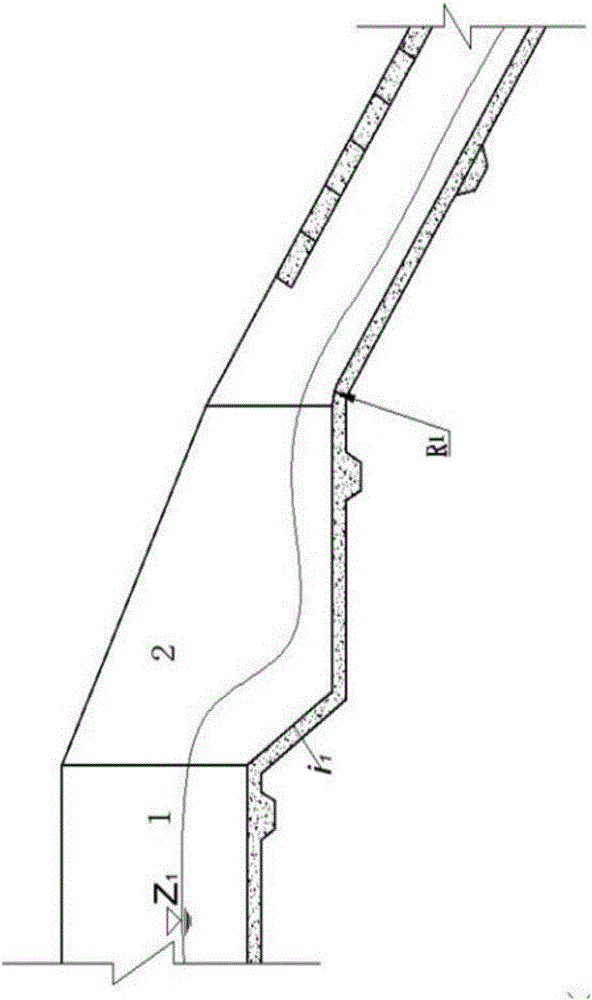 Water-sand separation building arrangement form suitable for curve chute spillway