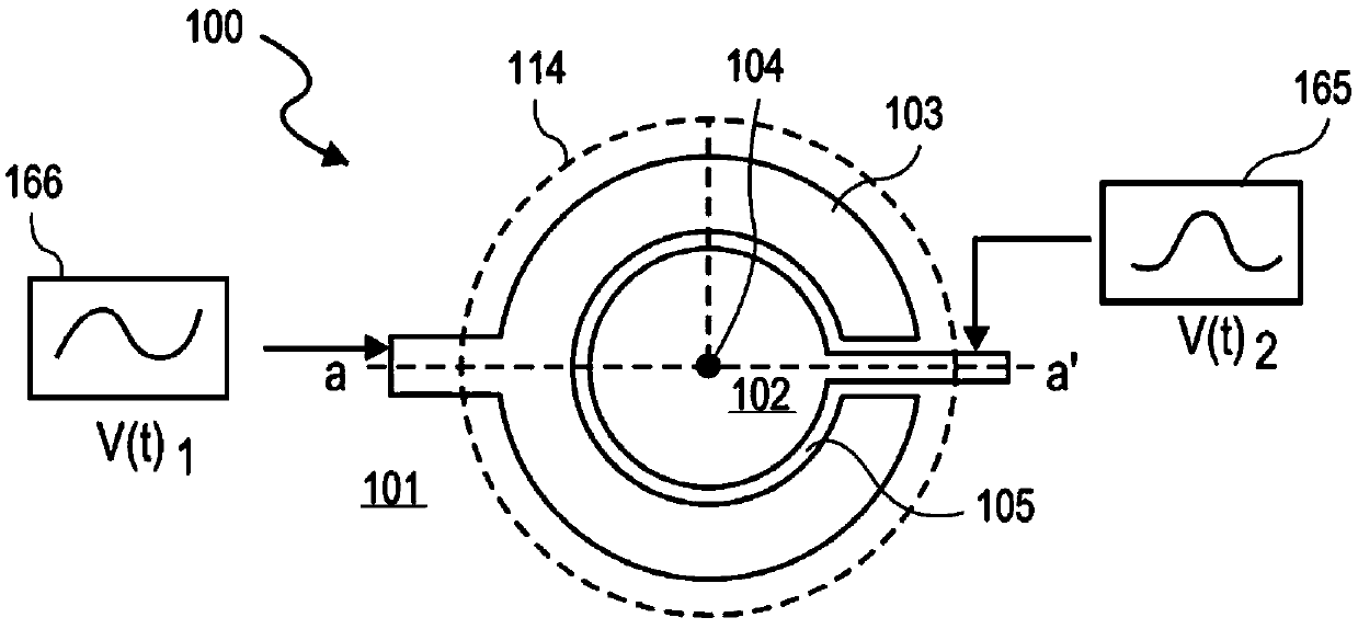 Ultra wide bandwidth transducer with dual electrode