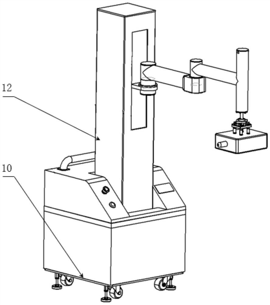 An ultrasonic non-destructive testing device