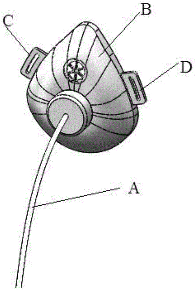 Novel reverse flow type oxygen supply device