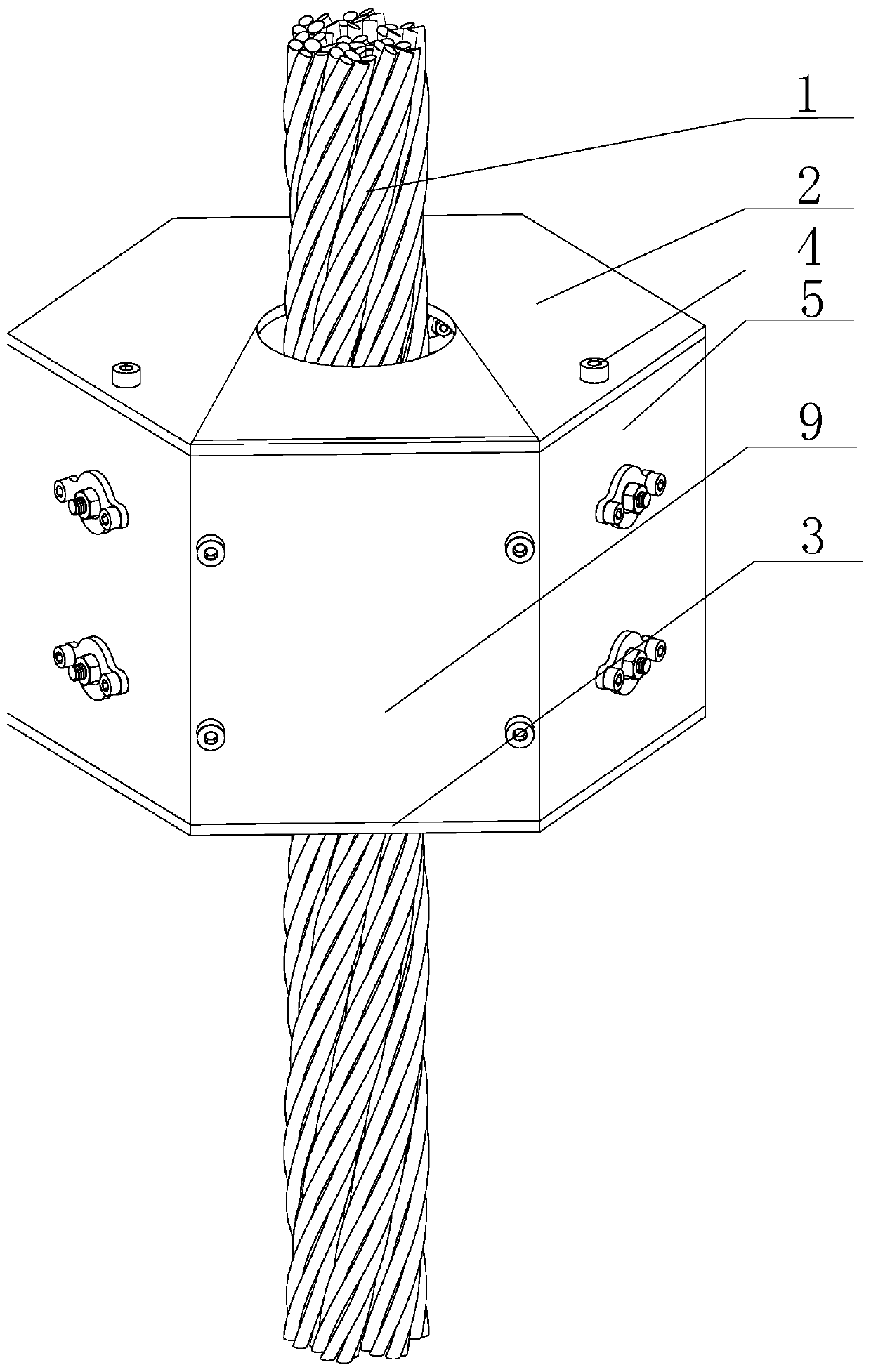 Steel wire rope twist direction climbing robot