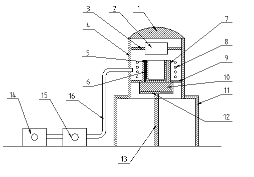 Polysilicon purification method and device by reverse induced solidification