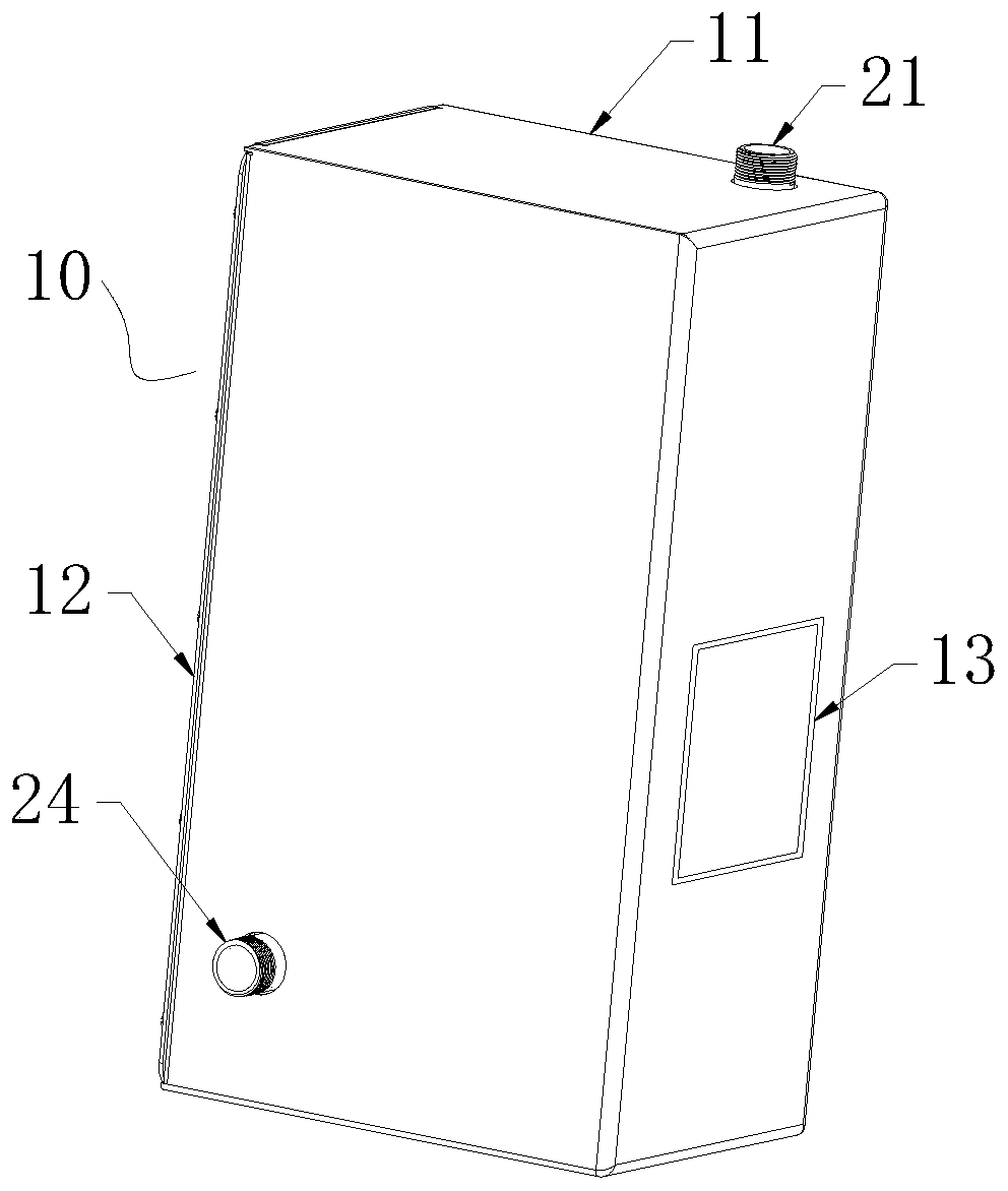 Middle-positioned quick-discharging hot water device and temperature control method