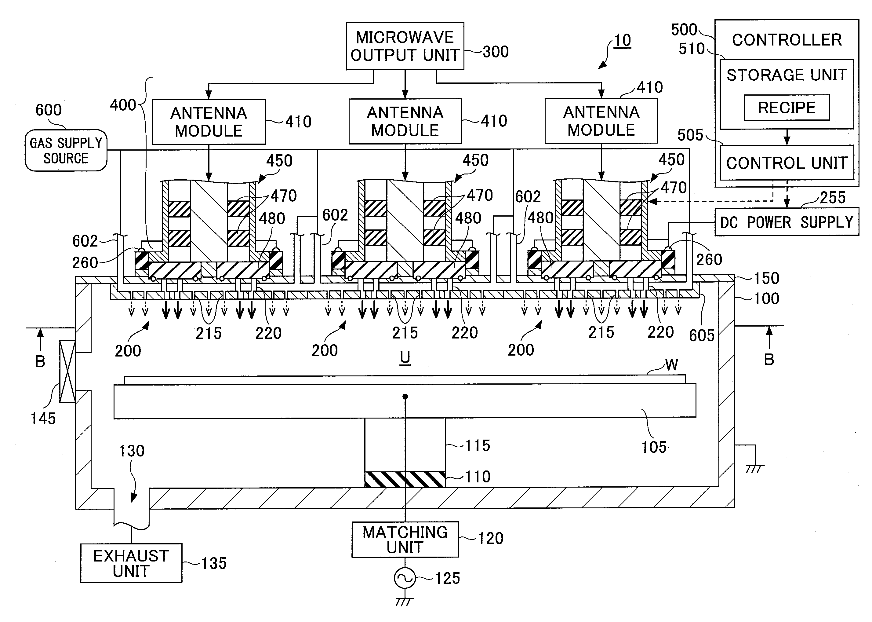 Antenna for plasma generation, plasma processing apparatus and plasma processing method