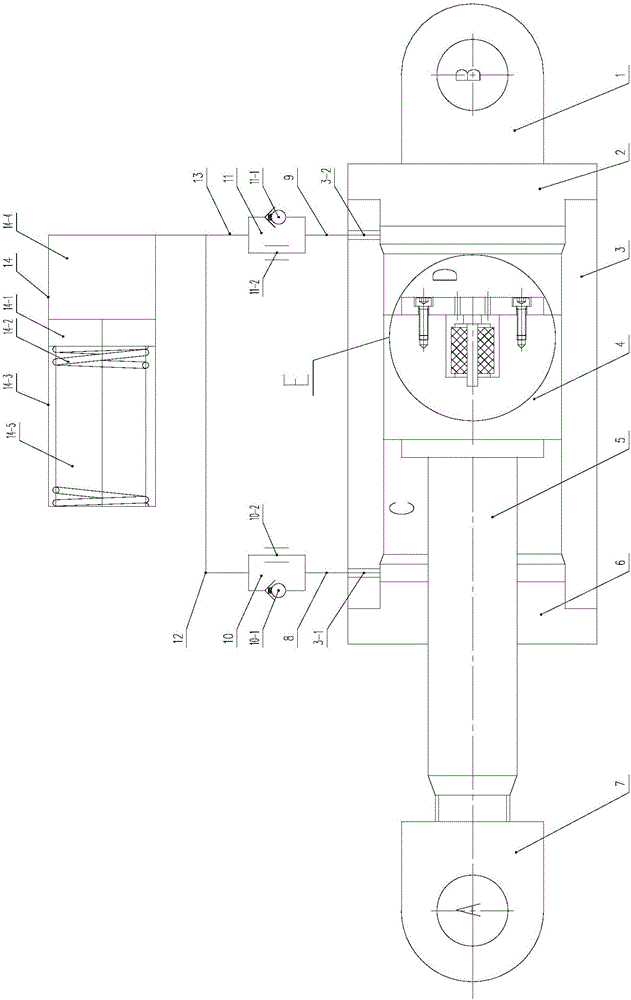 Hydraulic damper with rigidity adjusting function