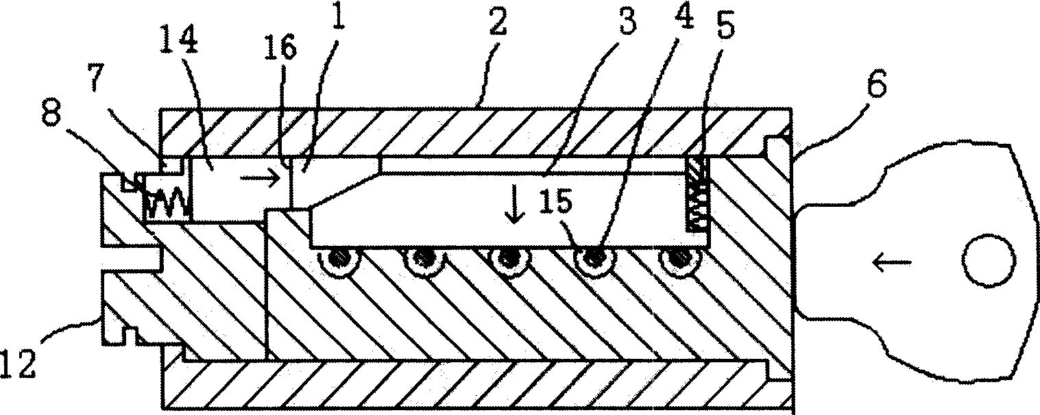 Master clutch structure for master capable of idling of cylindex lock