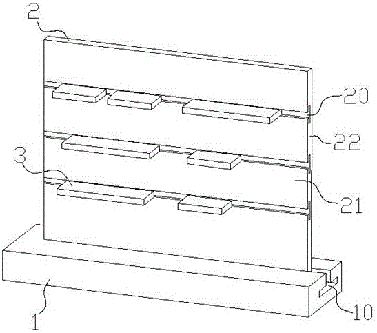 Screw-free combined display stand