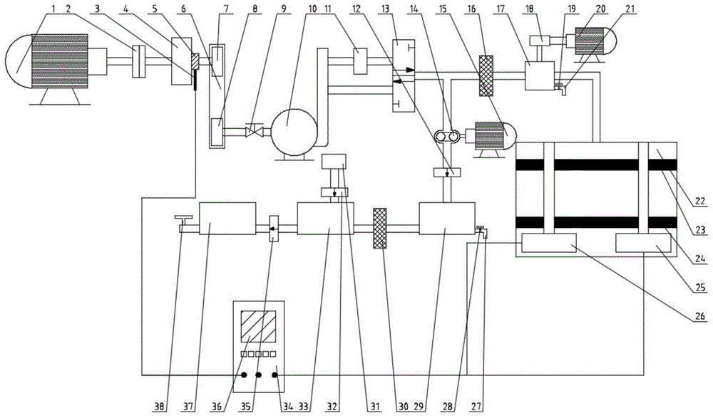 A reverse-slope pumping and purification device for tunnels, its control method and purification method