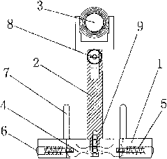 High-speed railway track accurate adjusting device