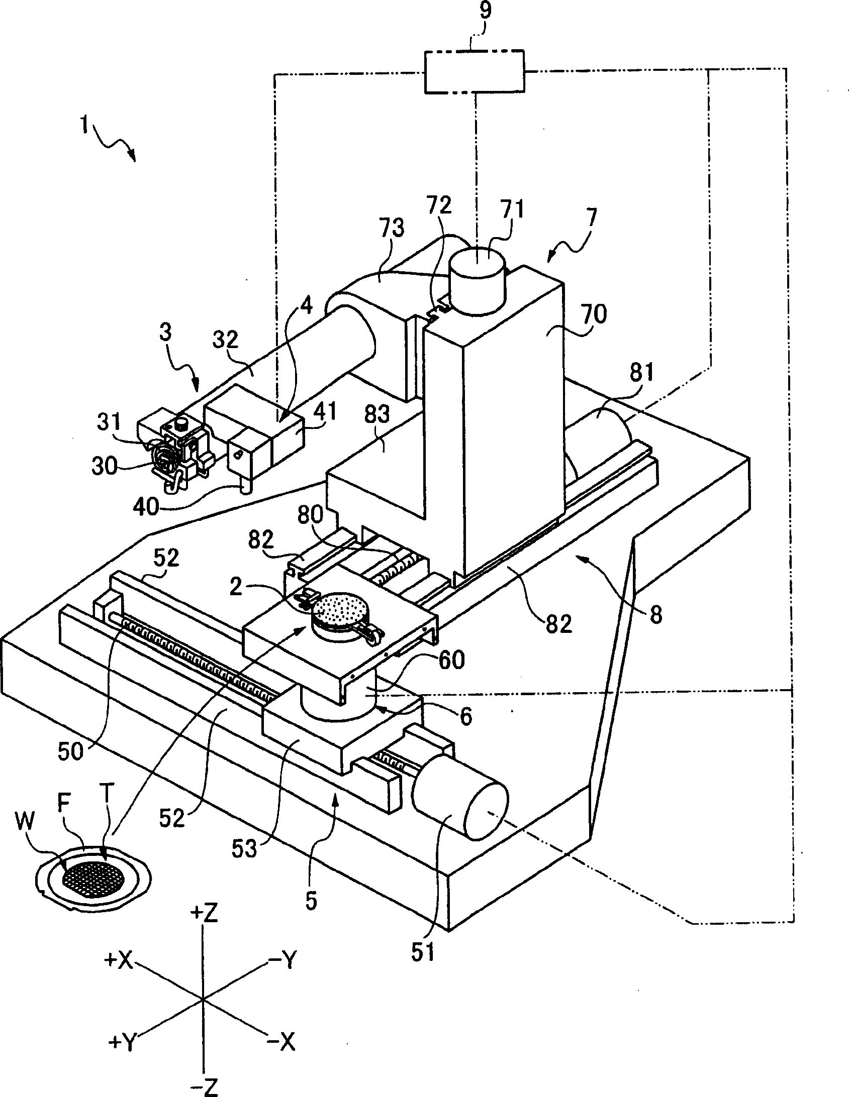 Method for detecting position displacement of cutting blades