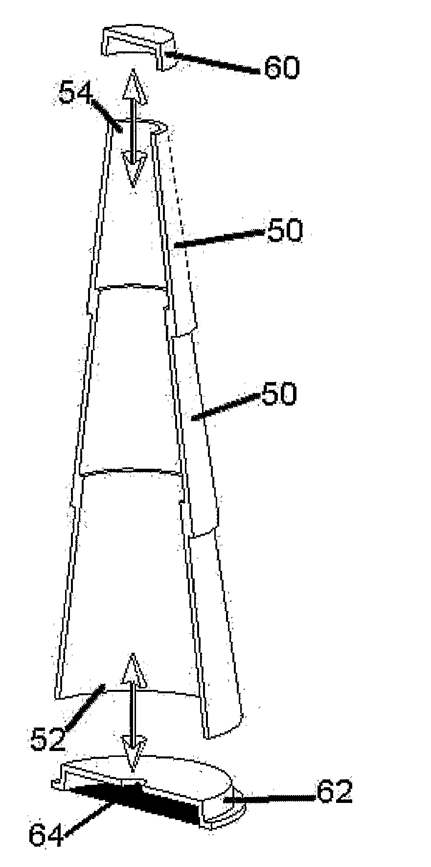 Method of modular pole construction and modular pole assembly