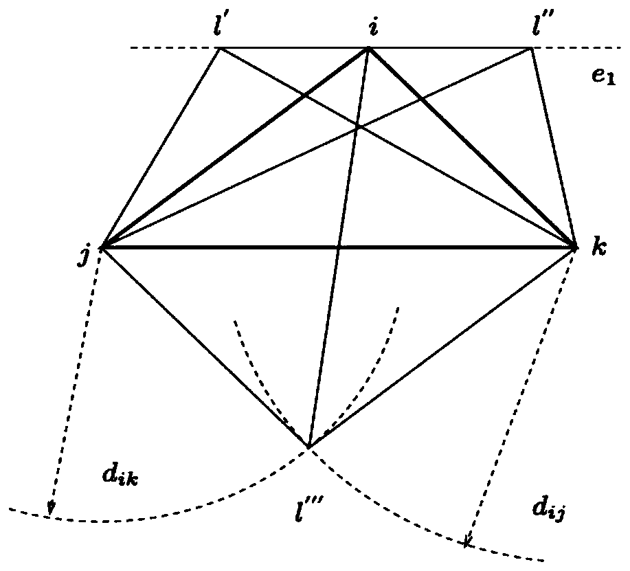 Three-anchor and four-anchor positioning method and device for sensor network considering error interference