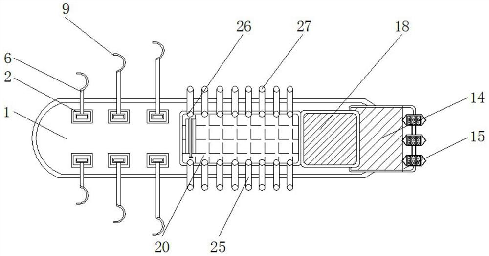 An environment-friendly duckweed fishing device for small-scale river management