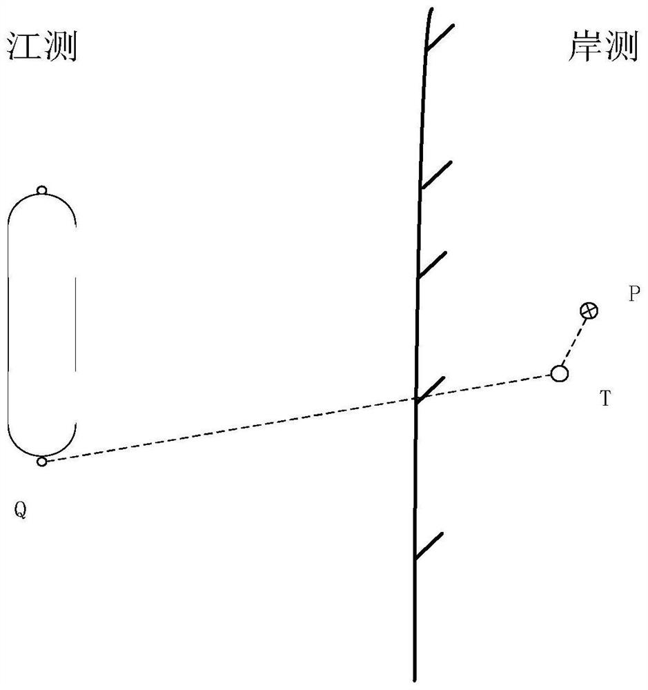 Precise triangulation elevation monitoring method for vertical displacement of pier in water