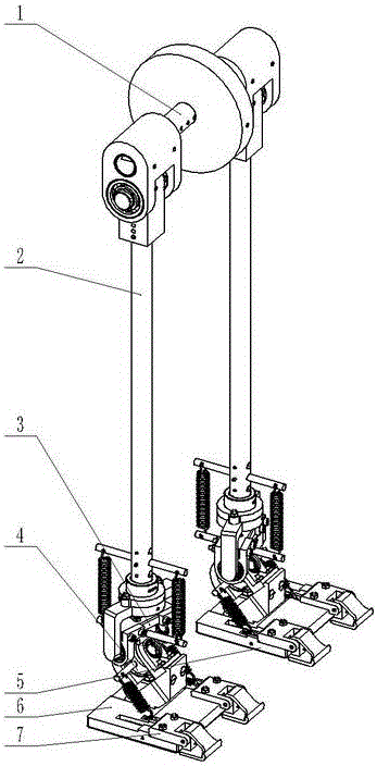 Completely passive both-foot walking machine with bionic ankle and subtalar joints