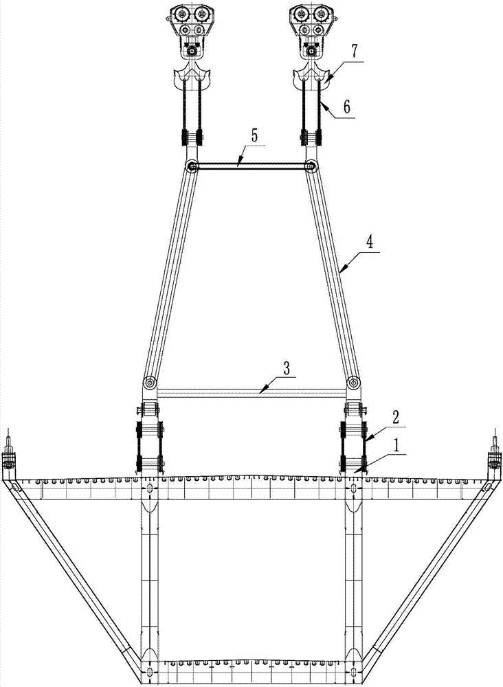 The hoisting method of large section steel truss girder