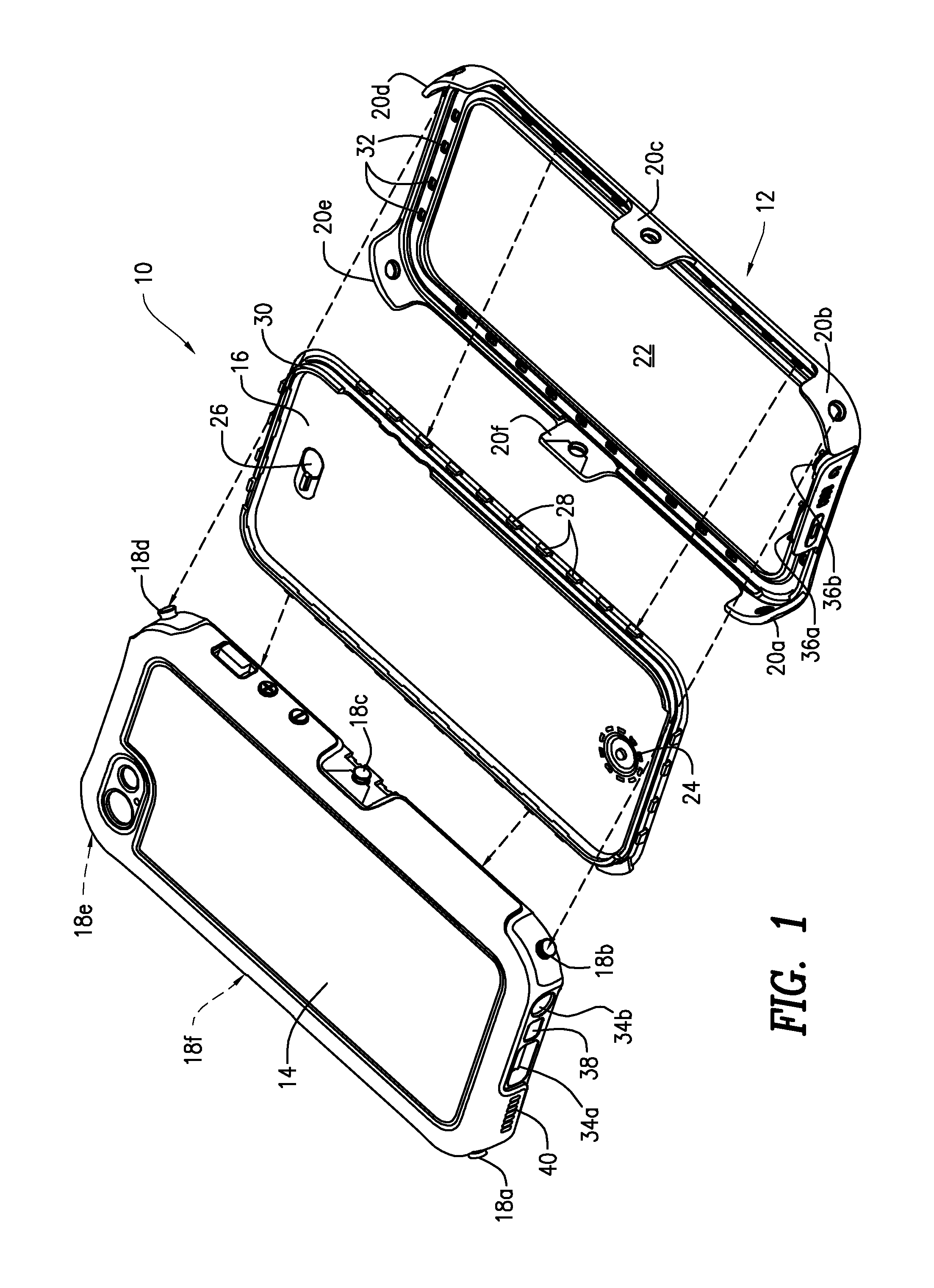 Waterproof mobile device case