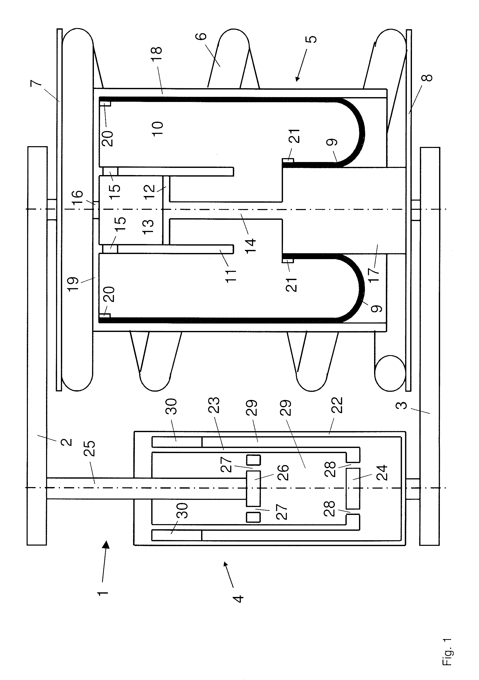 Height adjustment for vehicles with air spring and vibration damper