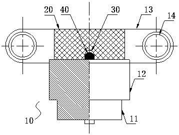 Radio frequency elastic contact structure used for welding-free interconnection