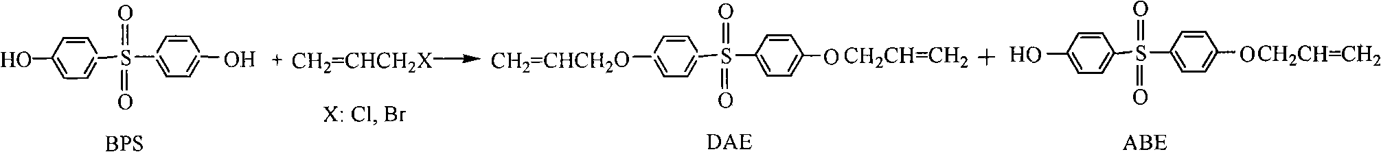 Method for preparing bisphenol S allyl ether