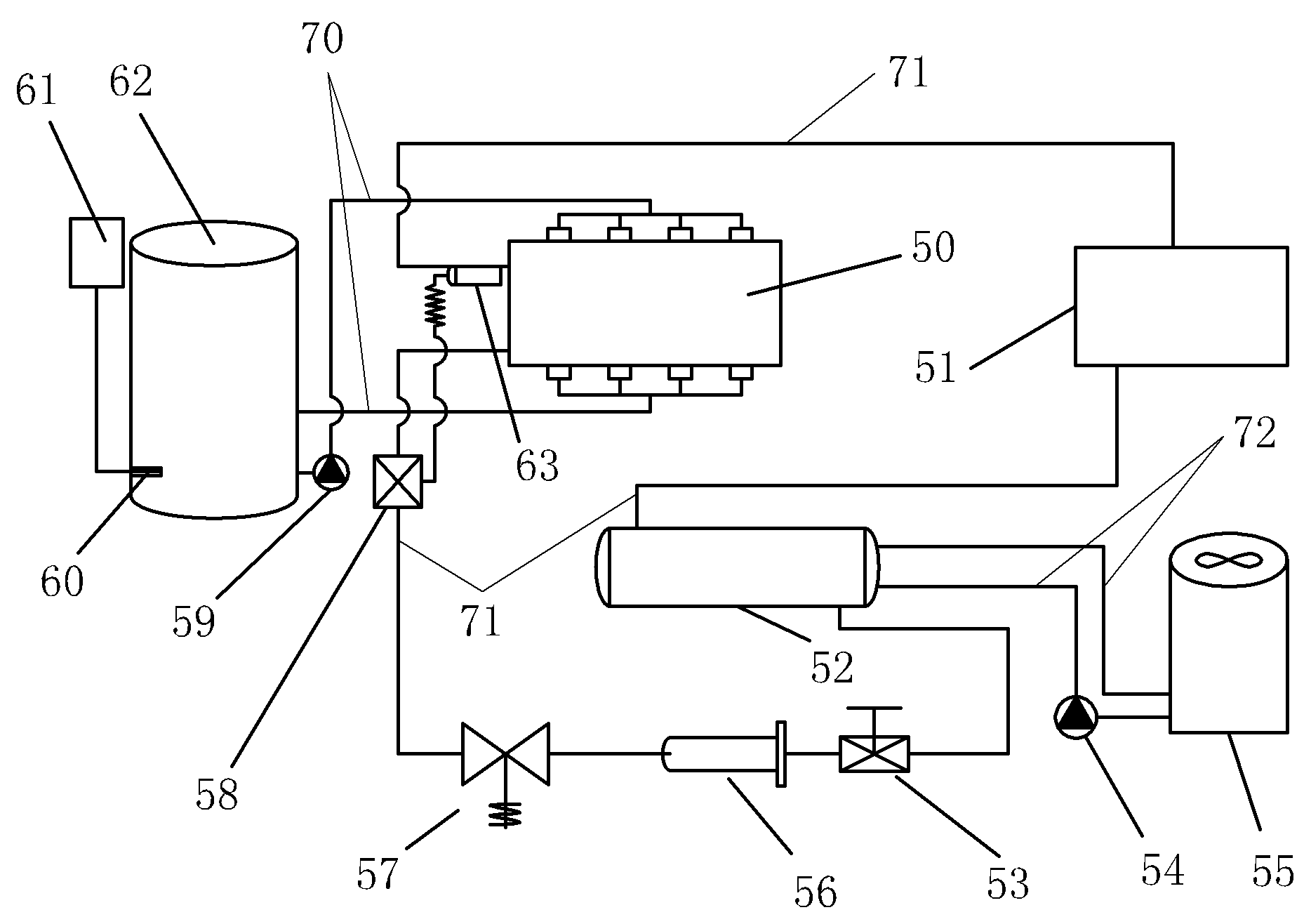 Ice crystal evaporator and ice crystal water cooling device producing from same