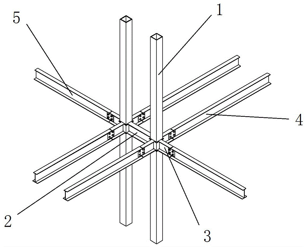 Double-pipe combined column having energy dissipation and shock absorption effects and construction method