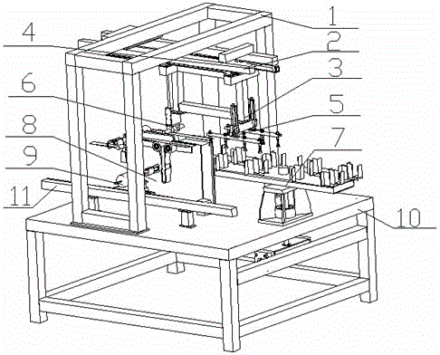 An automatic ear-bending and ear-feeding mechanism for nickel starting plate seed plate