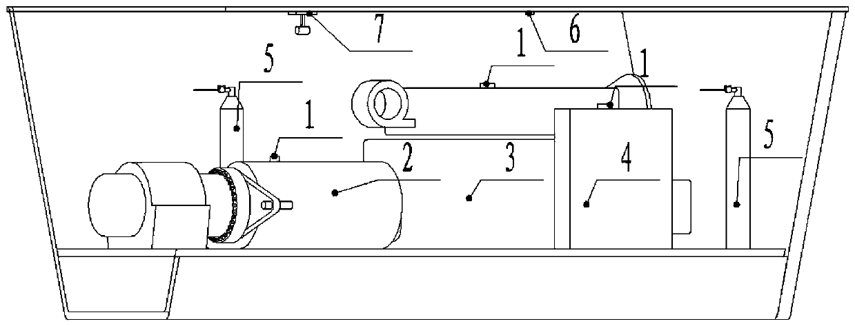 Intelligent wind turbine fire extinguishing system