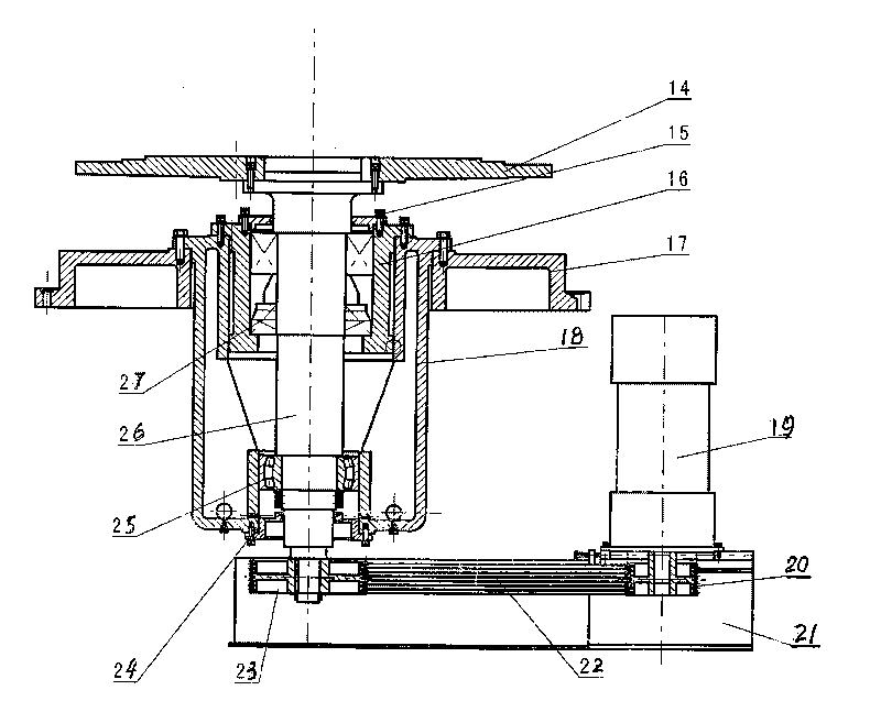 Large vertical centrifugal casting machine