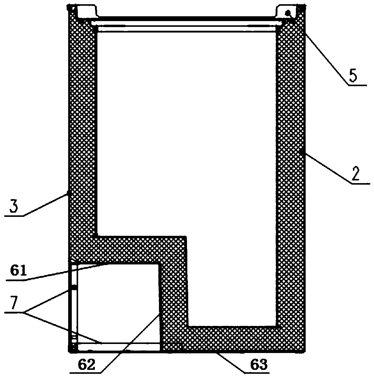 Freezer outer shell with decorative steel plate