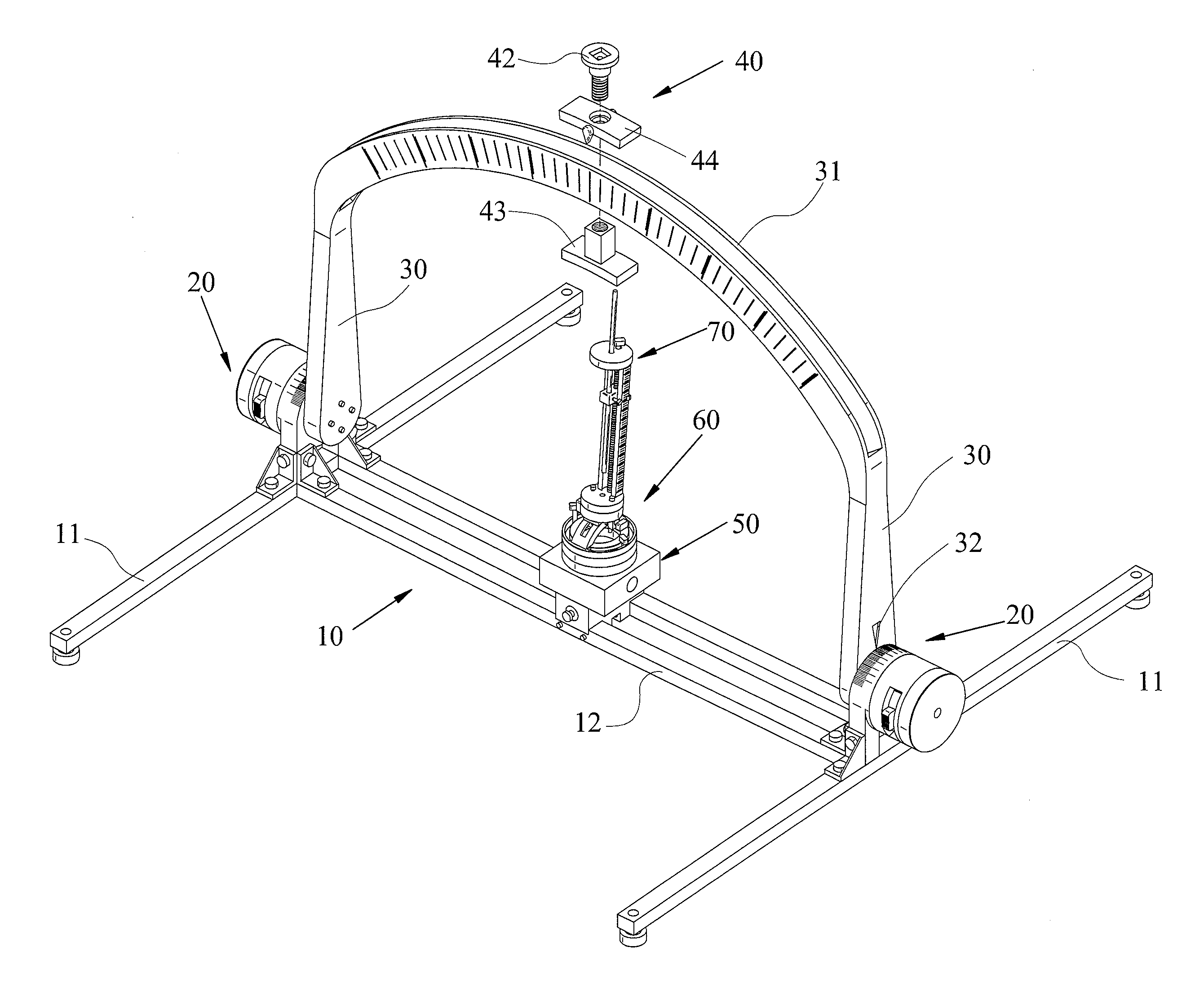 Three-dimensional positioning device for minimally invasive surgery