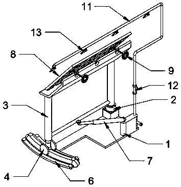 Photovoltaic group adjustment mechanism matching electric power new-energy charging pile