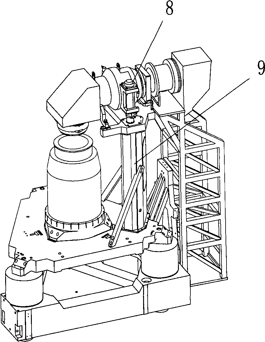 Top module installing and adjusting mechanism for illumination