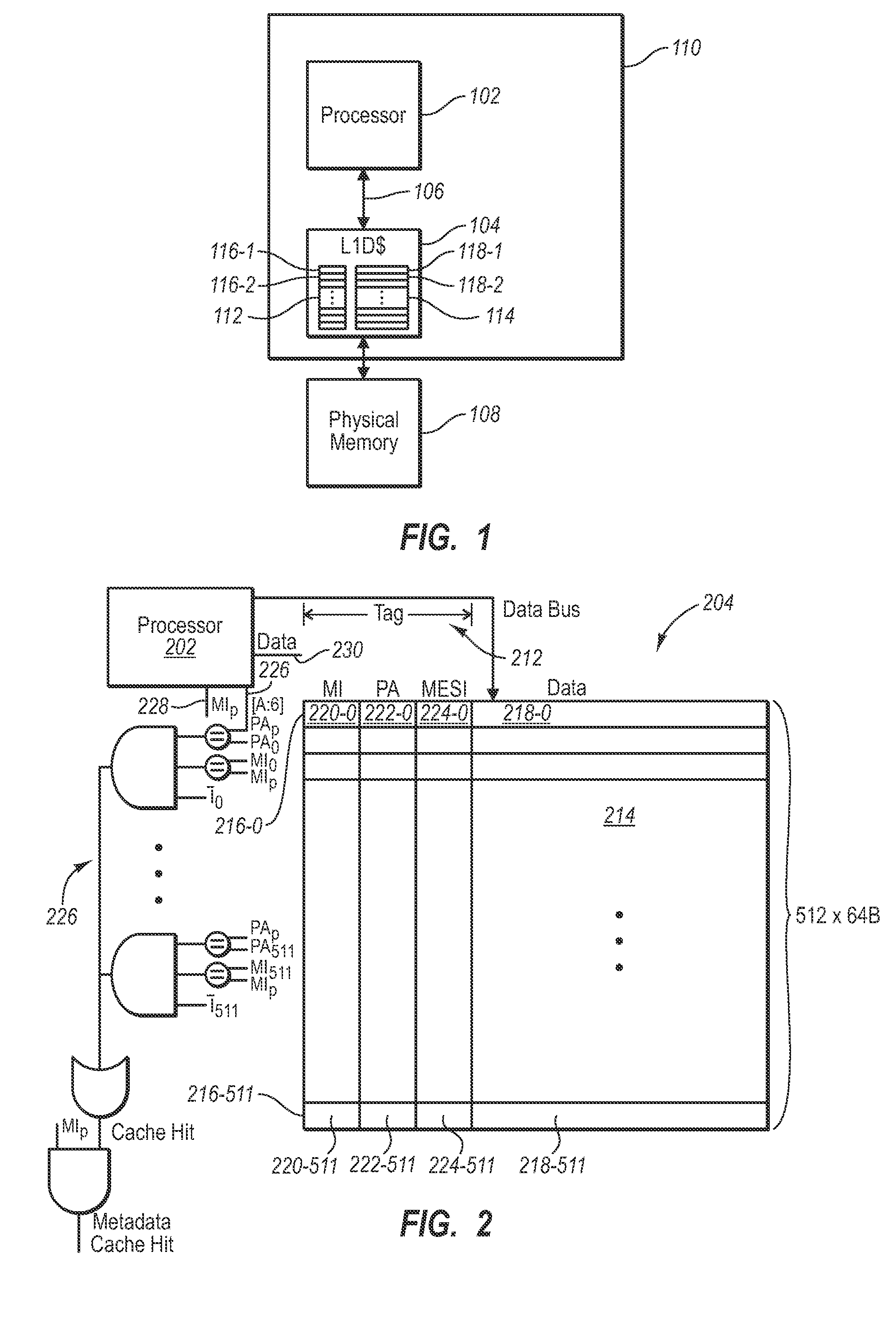 Metaphysically addressed cache metadata