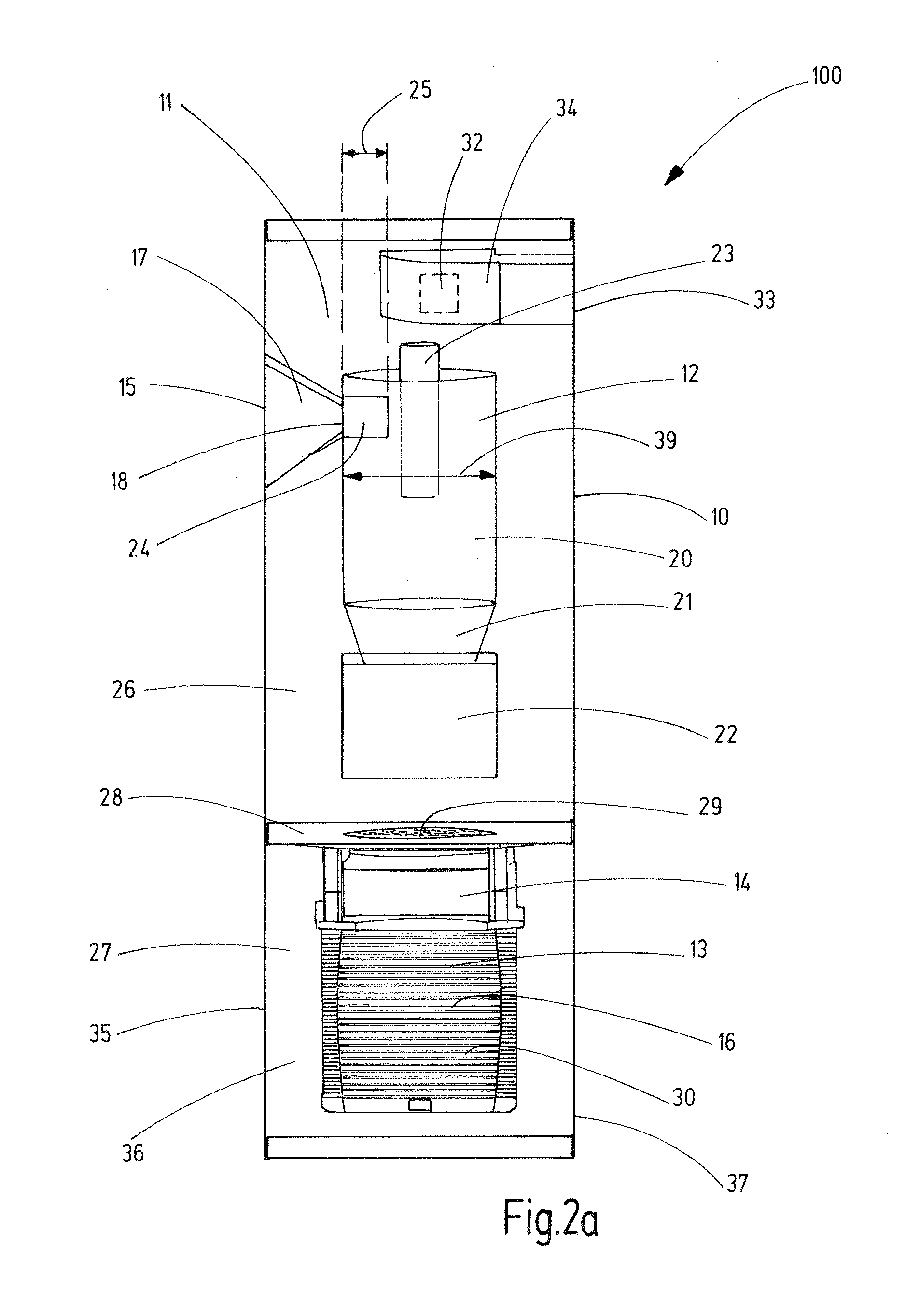 Air passage device for admitting purified air into an interior of a control cabinet