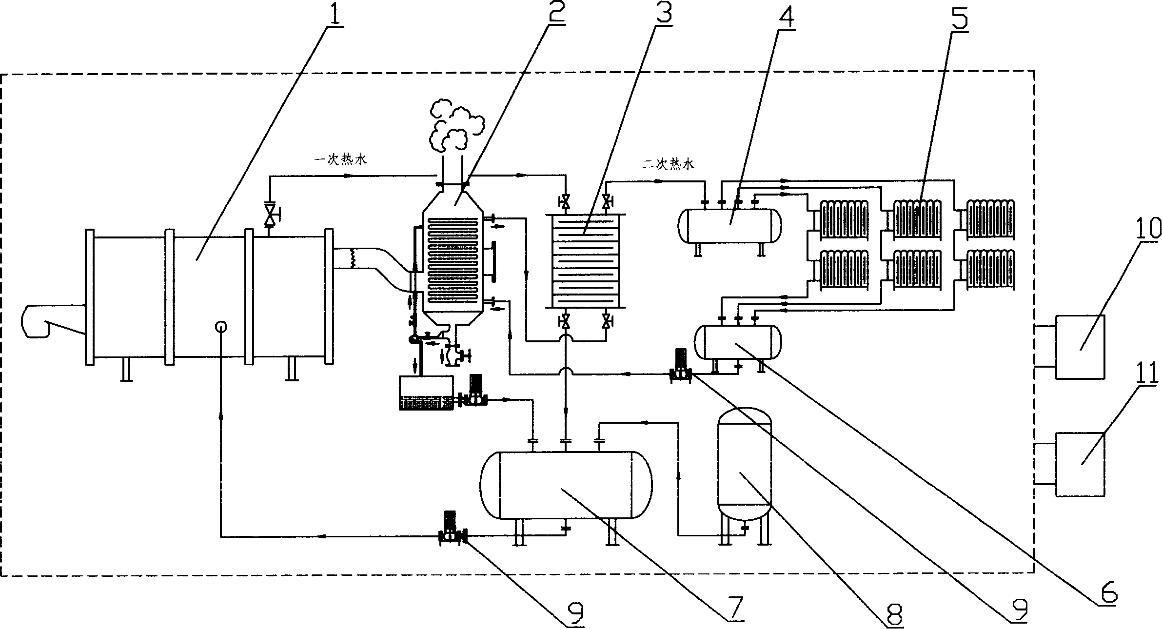 Water boiler heating-net without water consumption