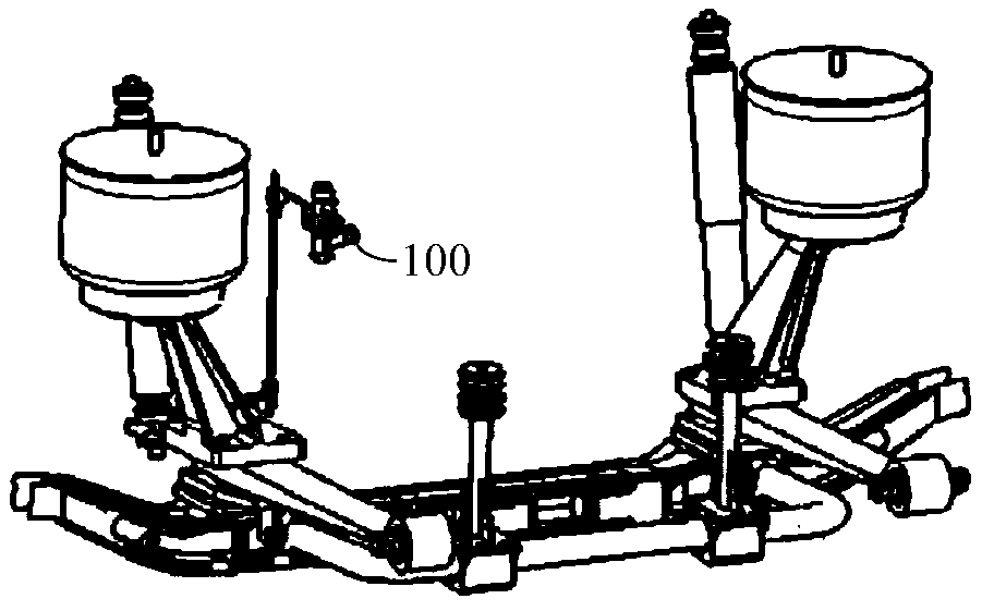 Vehicle air suspension system and vehicle