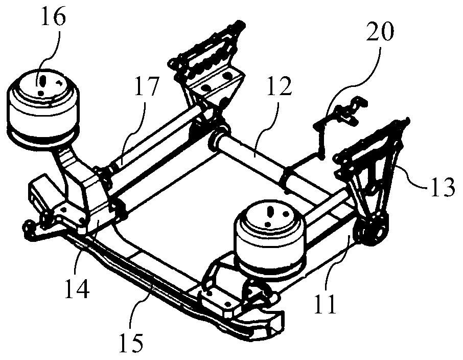 Vehicle air suspension system and vehicle