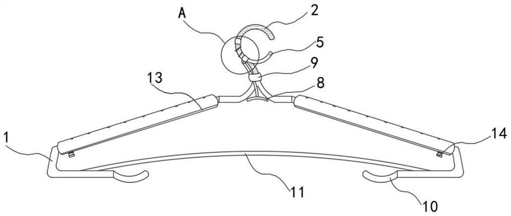 Anti-falling traceless clothes hanger