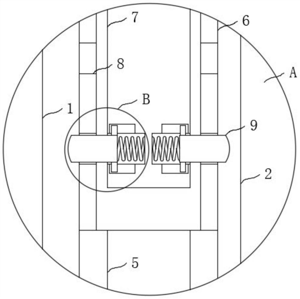 Scaffold with fixed inclined strut