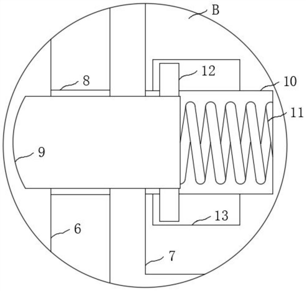 Scaffold with fixed inclined strut