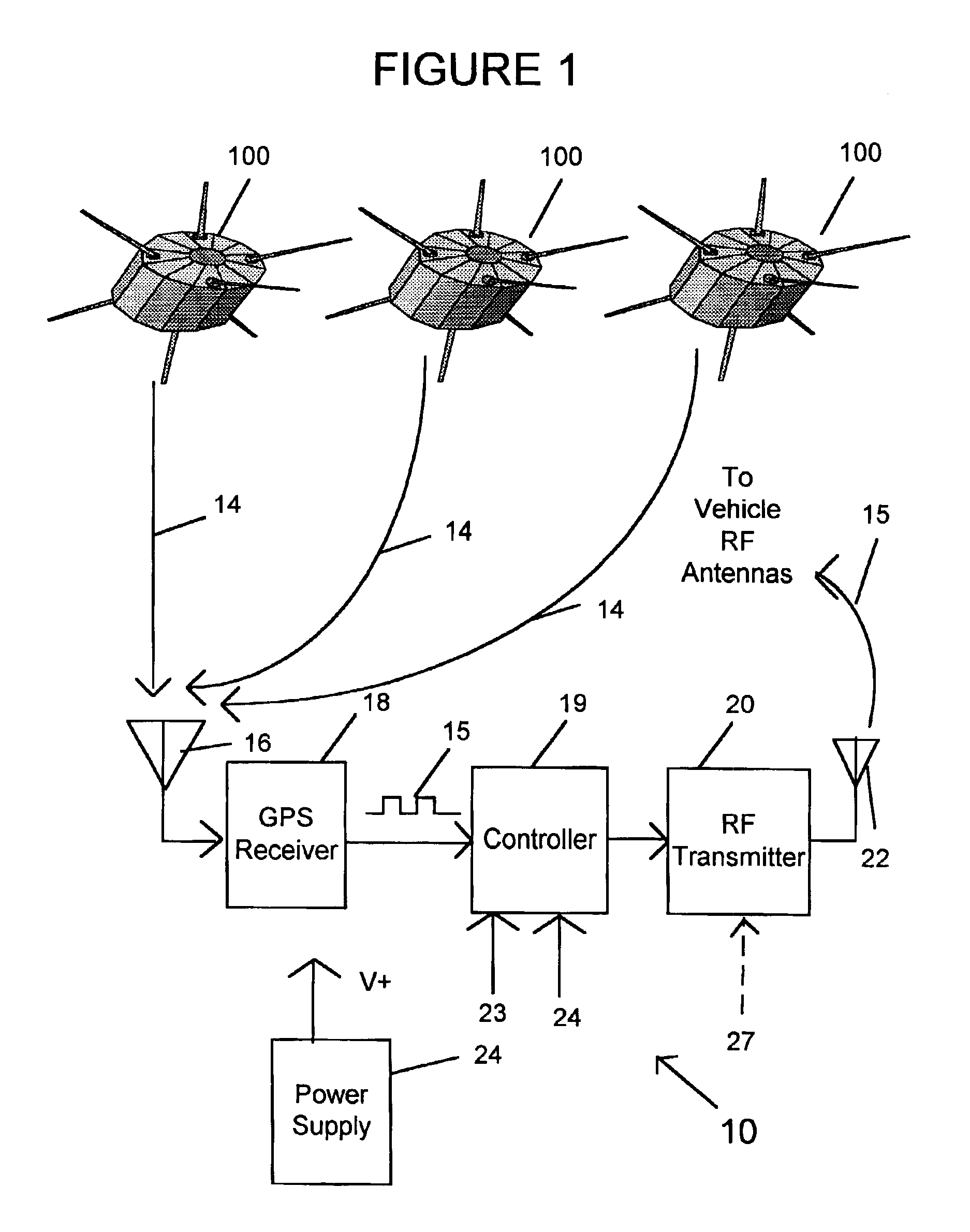 GPS-based vehicle warning and location system and method