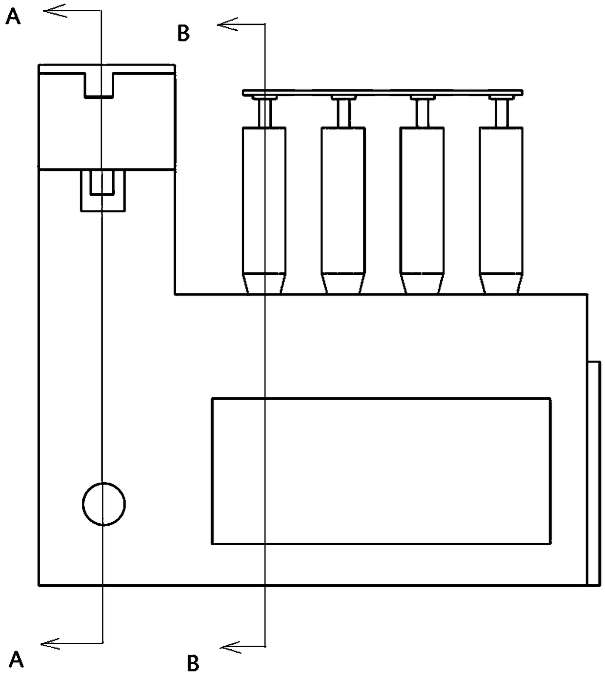 Device for automatically fixing and controlling temperature of in vitro tissues in batches